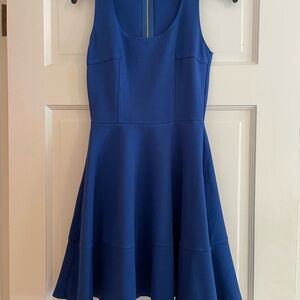 Bar III Blue Fit and Flare Mini Dress